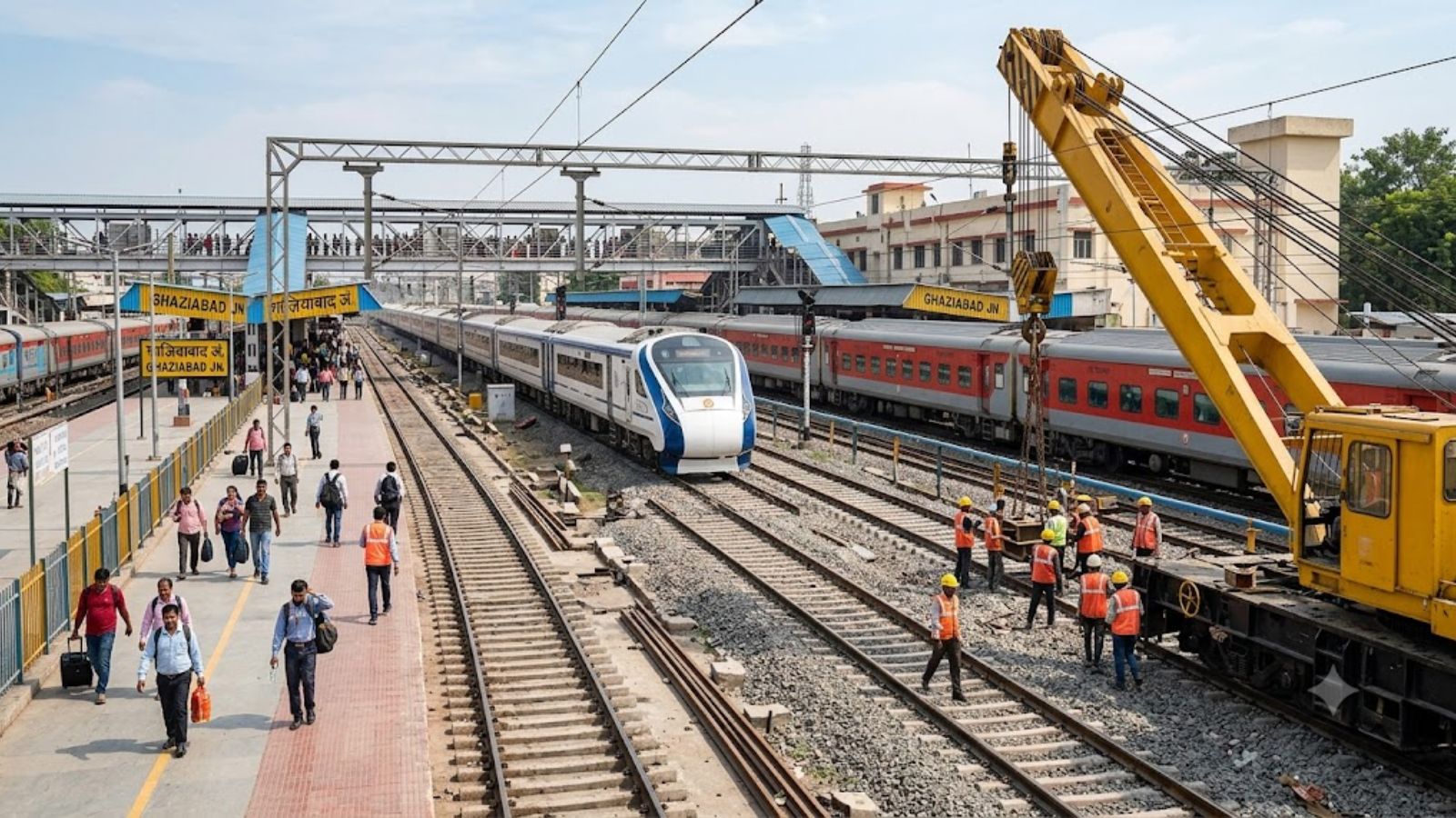 Ghaziabad railway station traffic block: 18 trains cancelled, platforms changed for 45 services