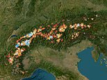 Terrifying map reveals the fate of every single glacier on Earth - as scientists warn HALF could collapse by 2100