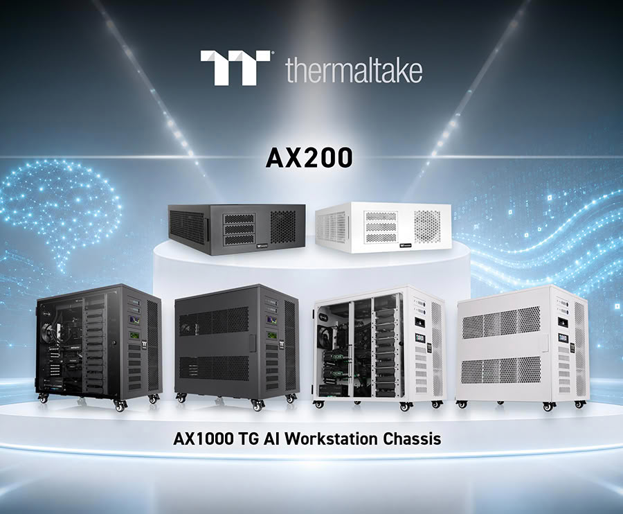 (PR) Thermaltake Introduces the AX1000 and AX200 Workstation Chassis