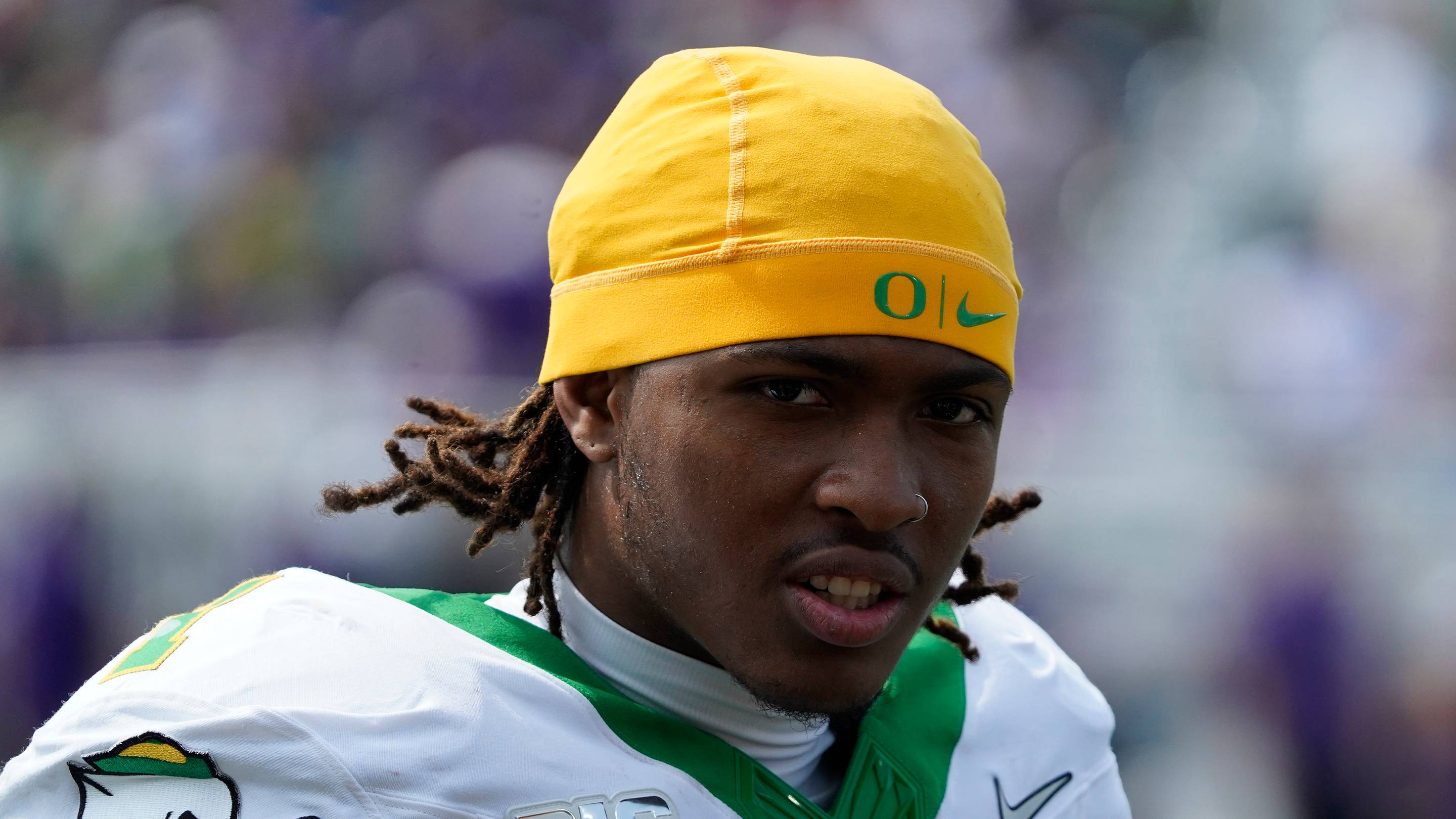 Dakorien Moore Explains What Makes Oregon’s Loaded Receiver Room Work