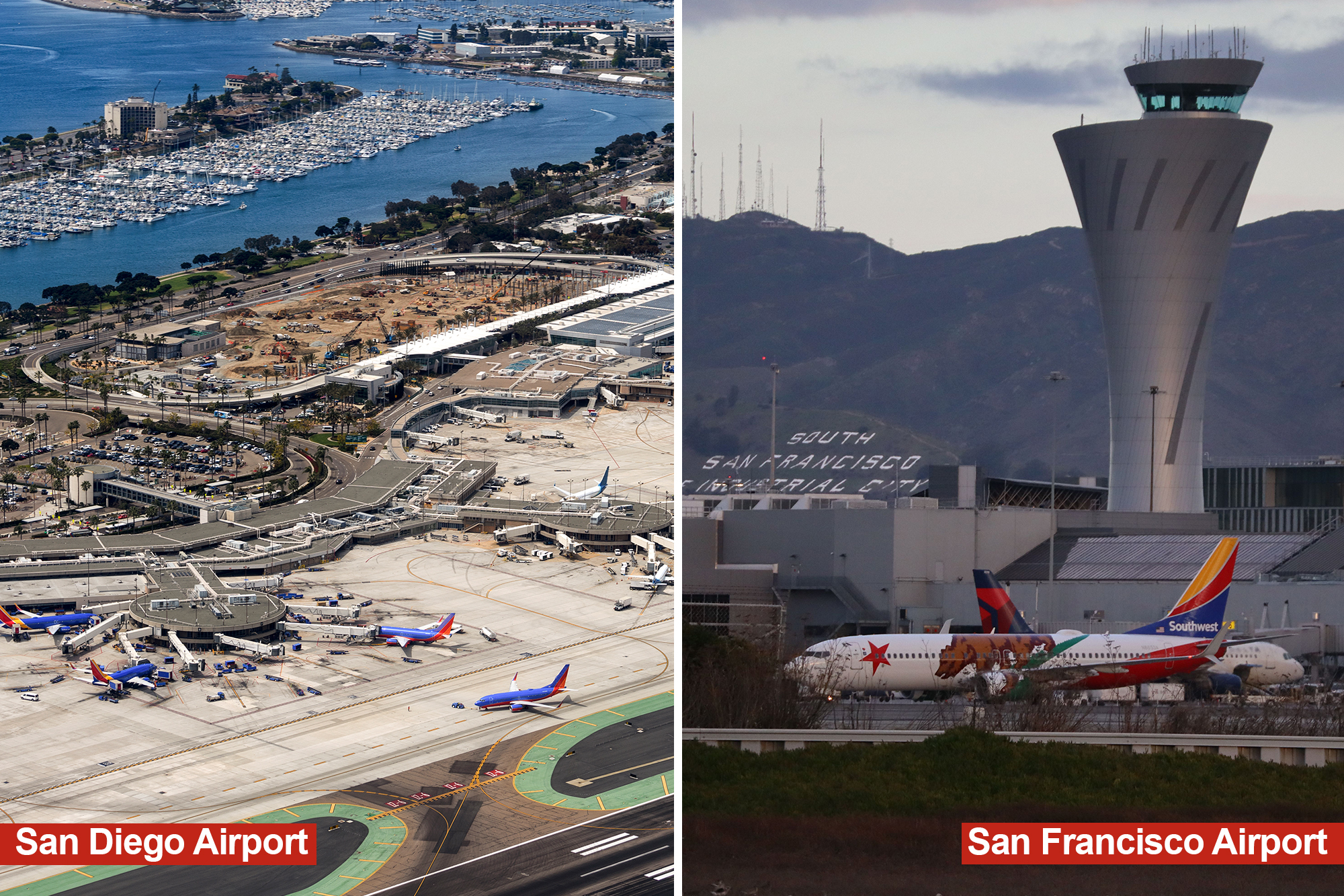 Travel chaos in California as widespread delays hit major airports