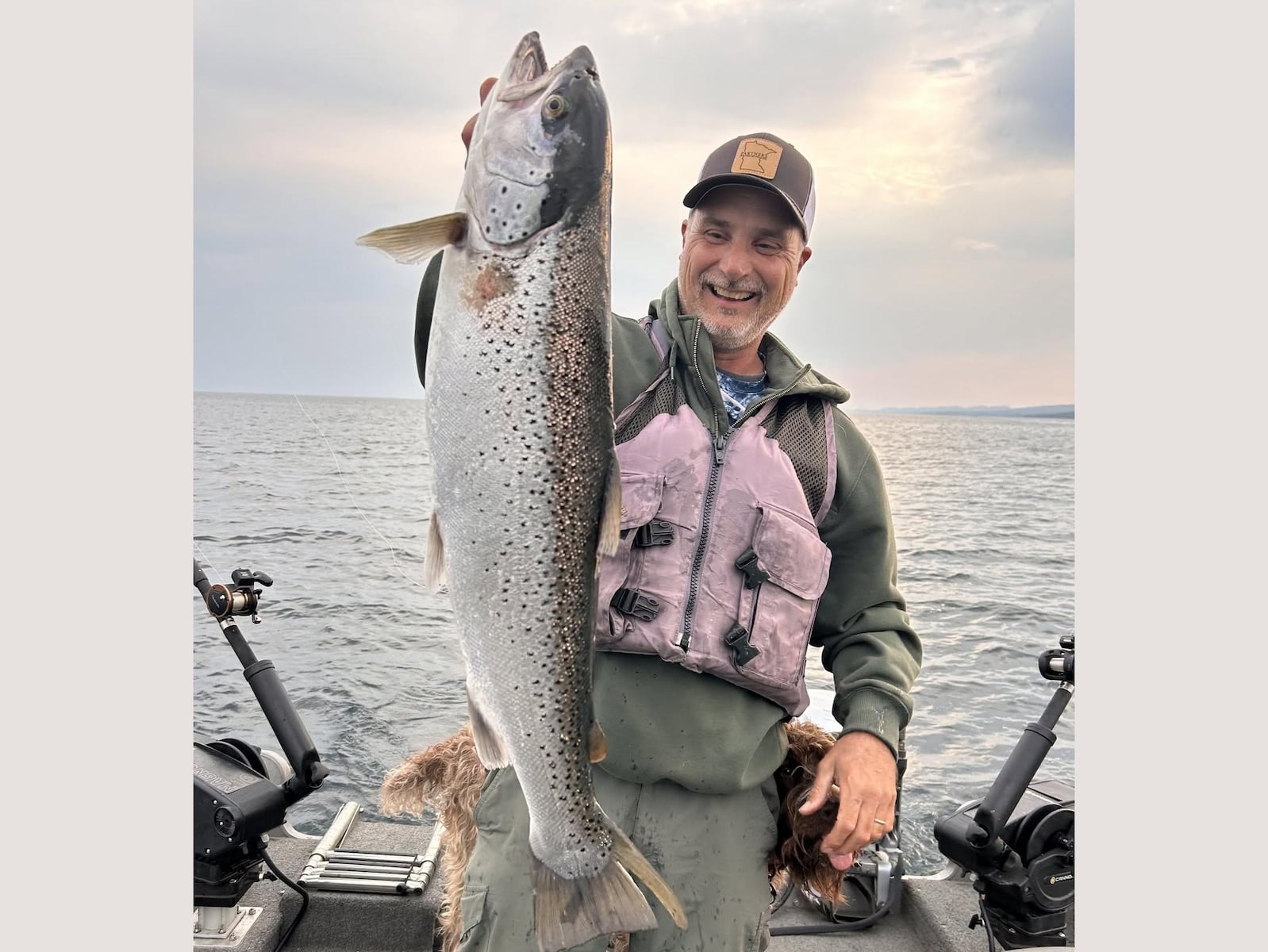 Lake Superior angler catches ‘jumbo’ brown trout, sets new state record