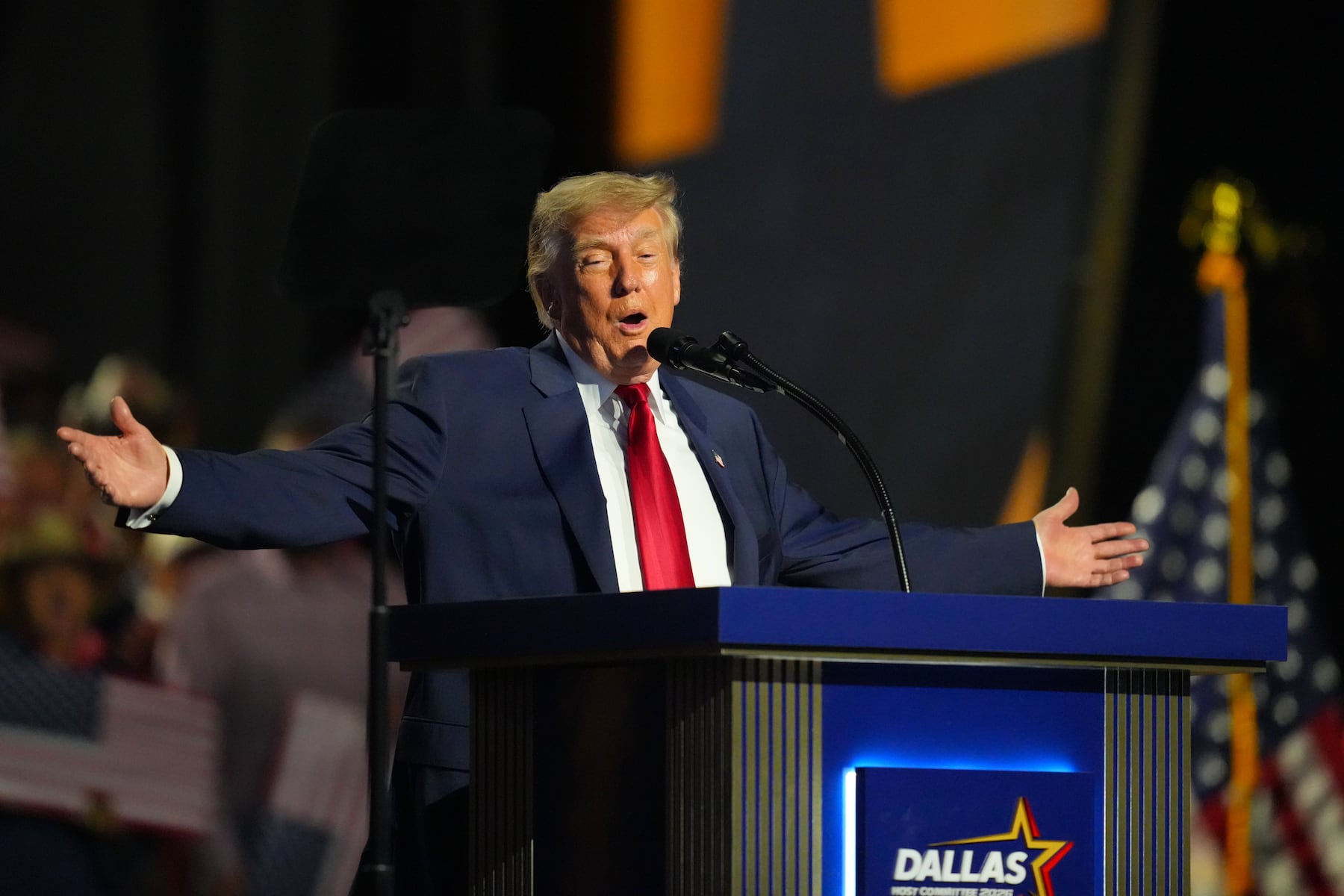 ‘Unhinged and culty’: Republicans mocked for playing ‘God gave us Trump’ video