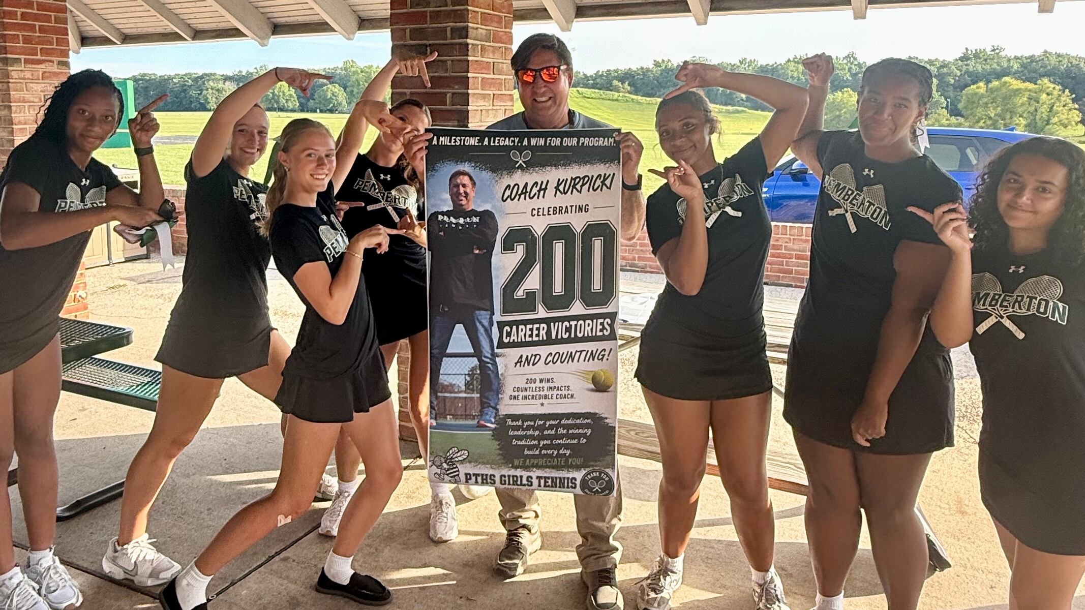 N.J. girls tennis coach hits milestone win, gets to No. 200 against division rival