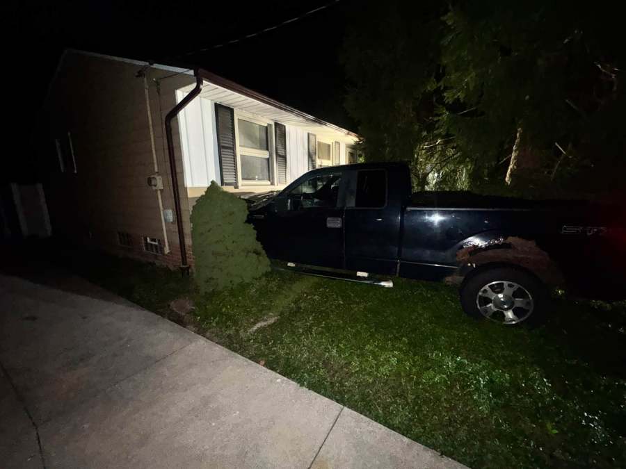 PHOTOS: Pickup truck smashes into Maple Heights home