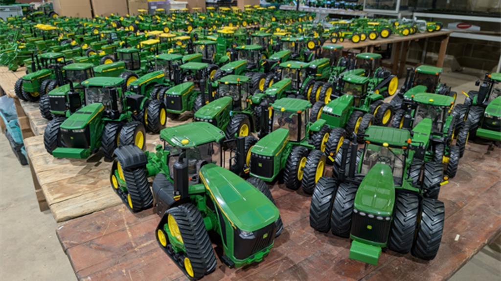 Toy tractors on sale to make room for more items