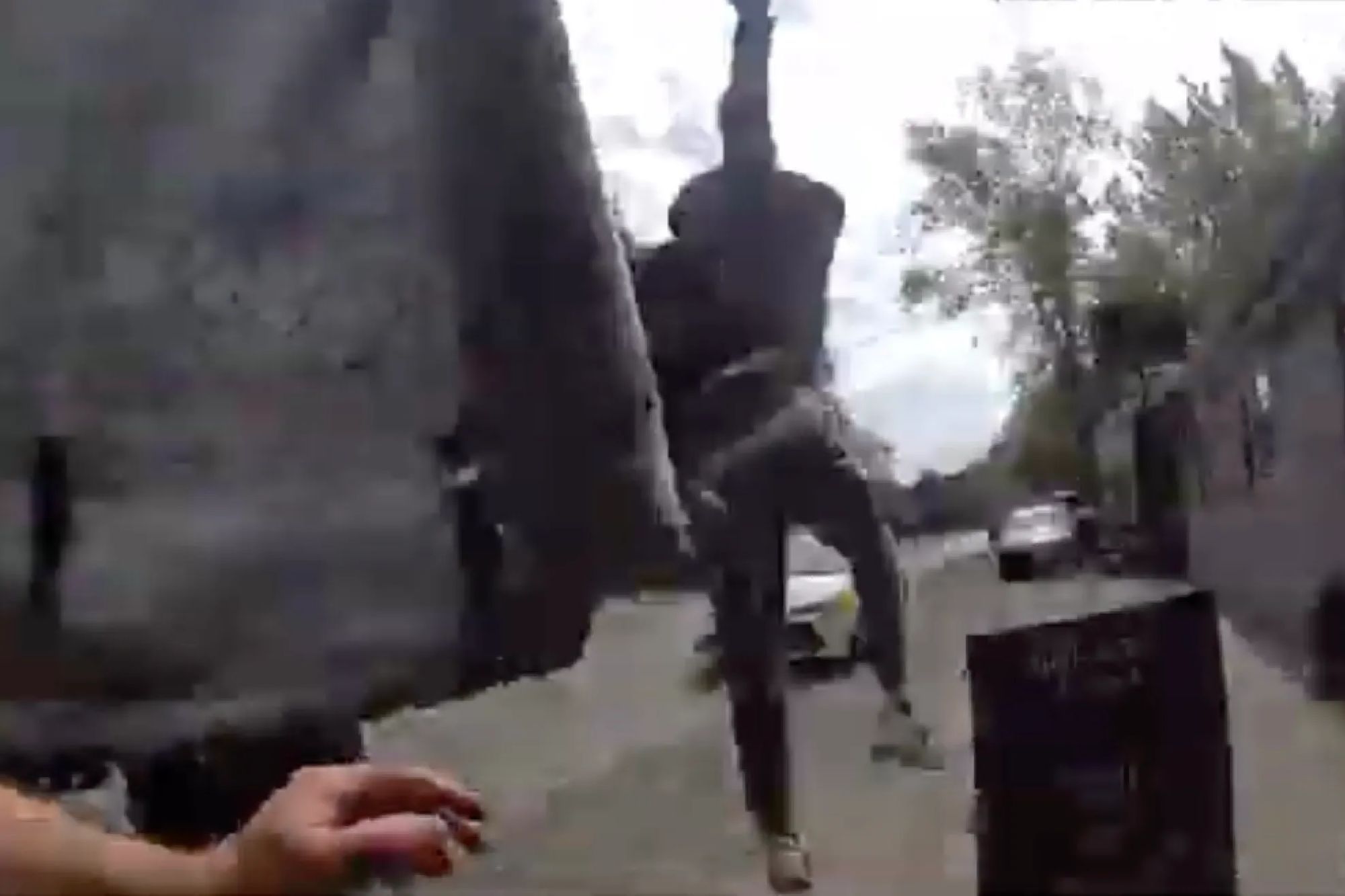 Moment fleeing drug dealer leaps from back of van after cops find £2m of cocaine stuffed inside Lidl bags as 2 jailed