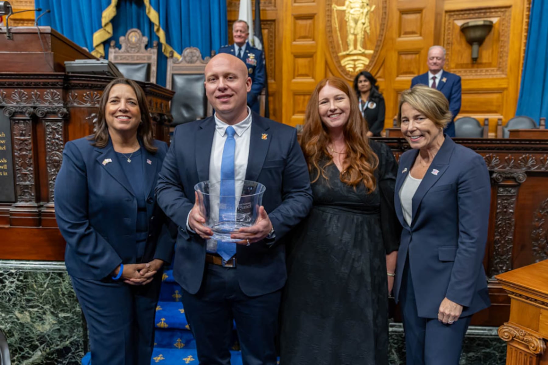 Marine veteran who helped stop Cambridge gunman earns bravery award named for 9/11 hero