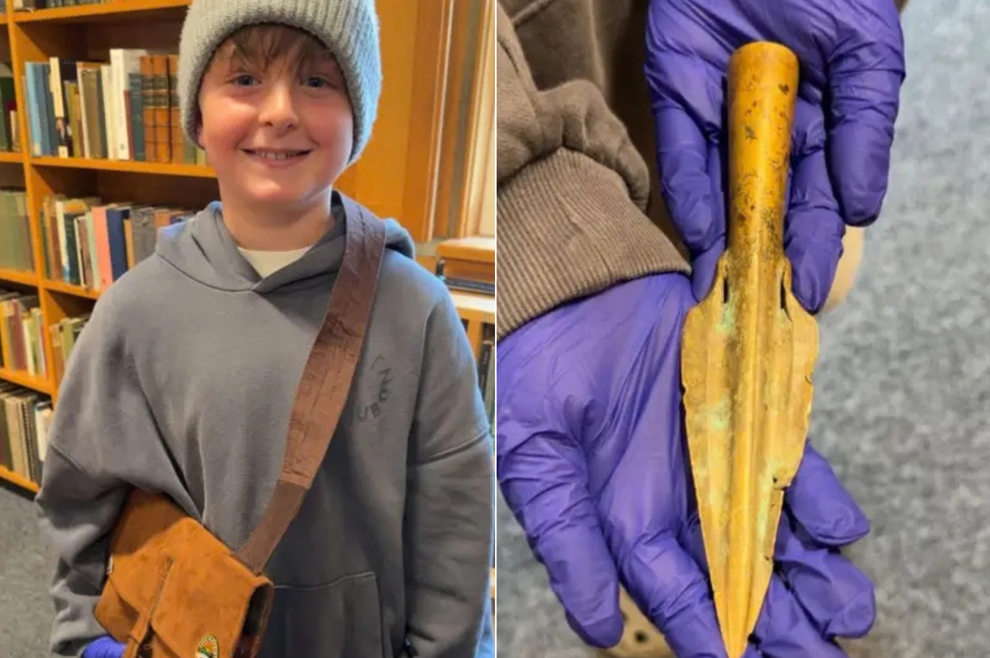 Boy, 8, unearths remarkable Bronze Age spearhead during Lake District day out
