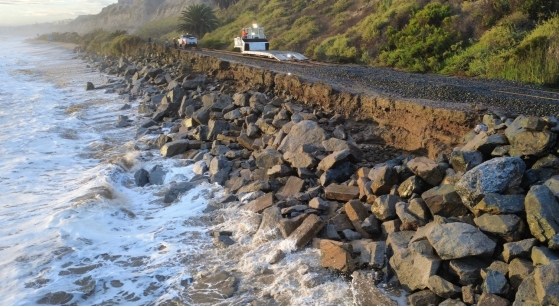 Passenger rail service through San Clemente closed this weekend