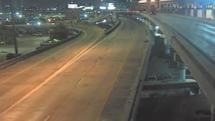 All lanes I-64 eastbound closed near downtown at 11th Street due to crash