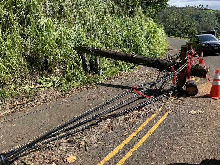 KIUC says power restored to about 73% on Kauai