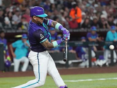 Ketel Marte has 3 RBIs to earn big cheers from Chase Field crowd, Diamondbacks beat Rangers 9-1