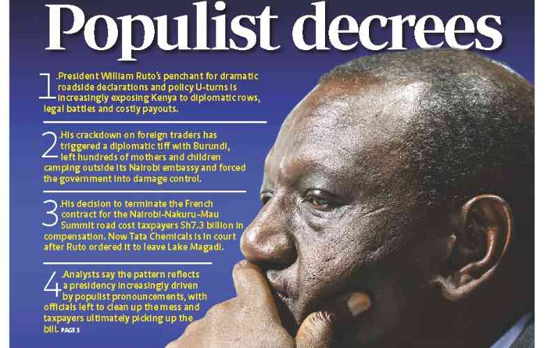 Ruto's populist decrees decrees spark legal battles and diplomatic tensions