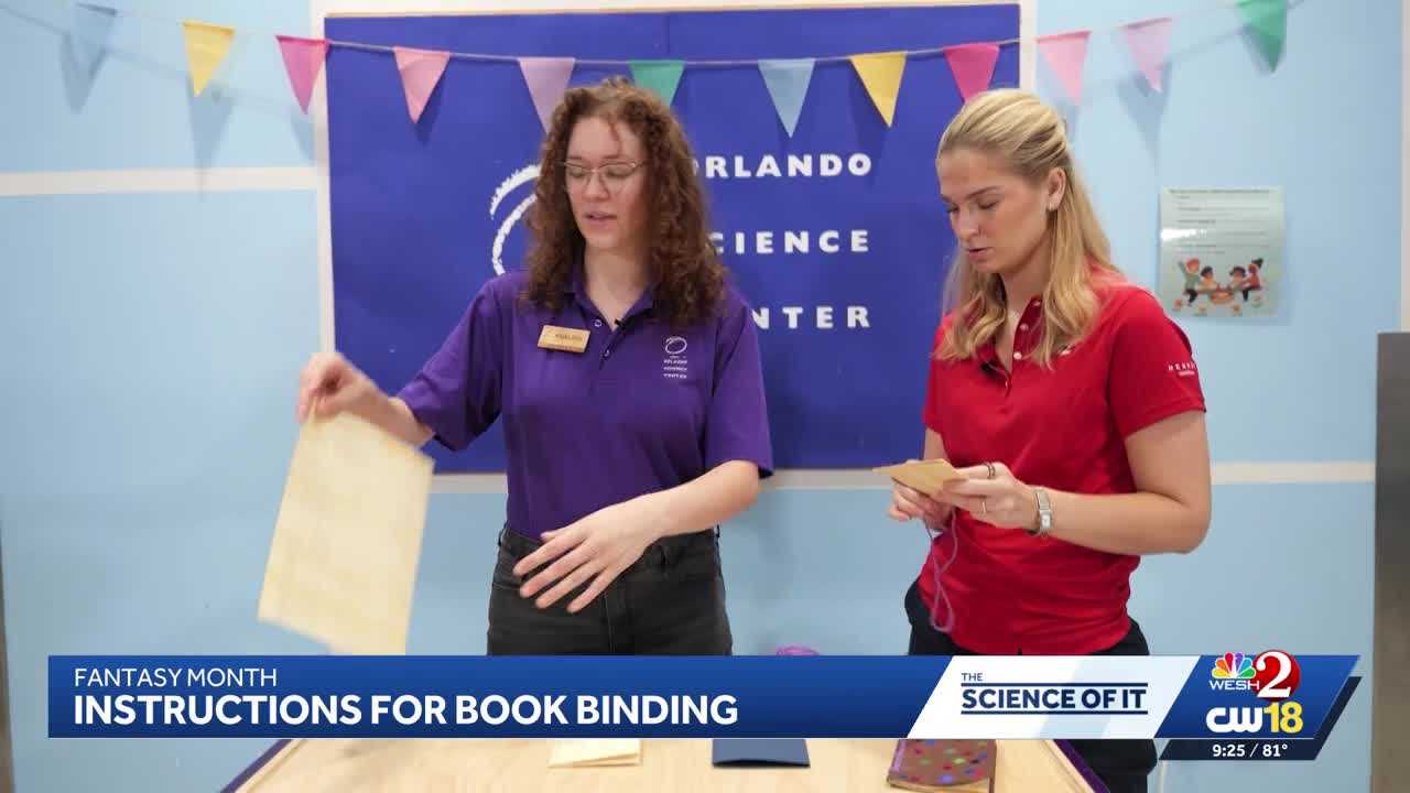 Getting creative with book binding at the Orlando Science Center