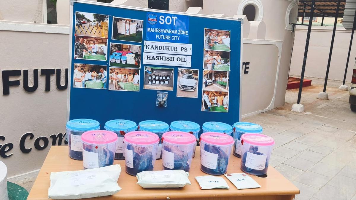 11 kg hashish oil worth ₹1.5 crore seized, three held in Kandukur