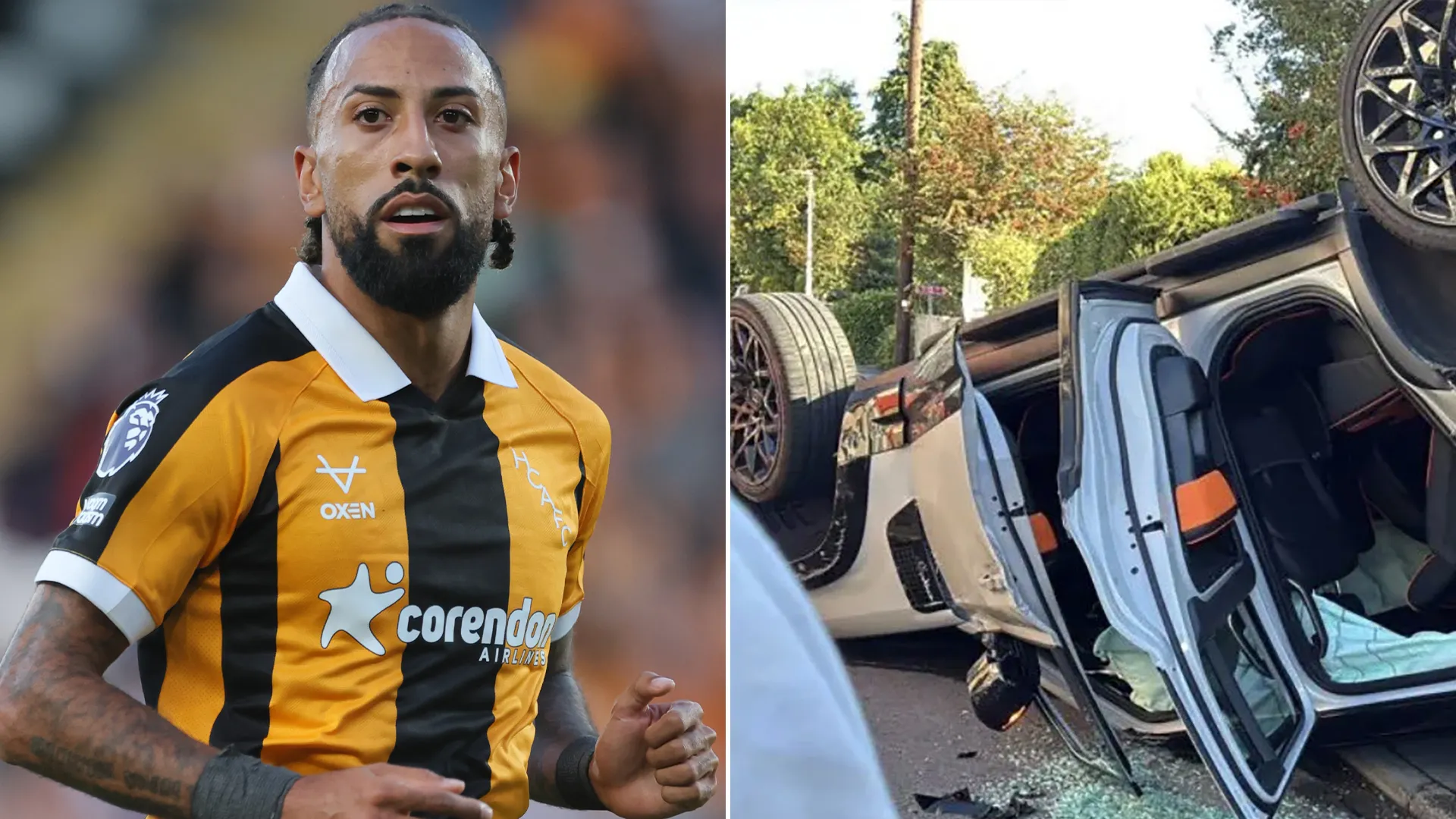 Hull boss Sergej Jakirovic likens Sorba Thomas to Max Verstappen after flipping £60,000 Land Rover in horror crash