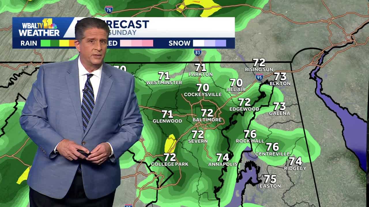 Rain possible Baltimore Metro overnight