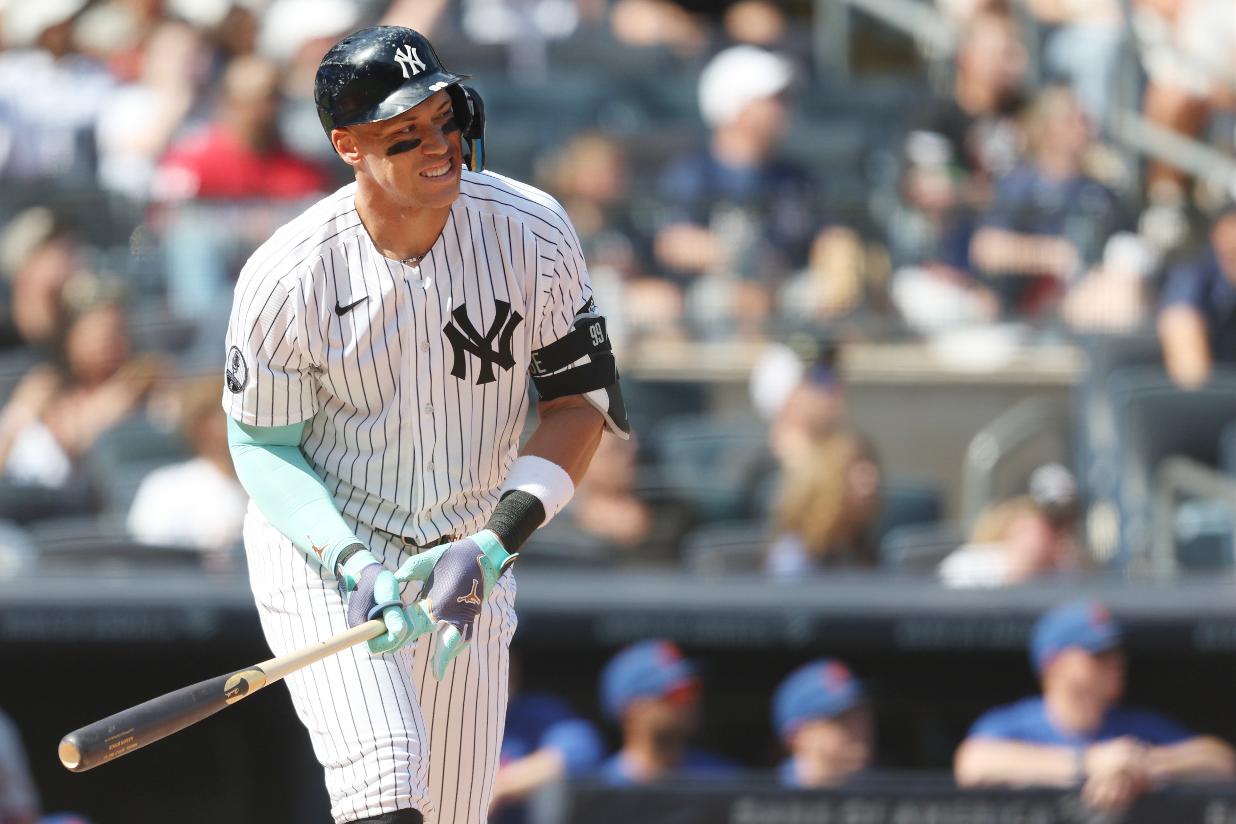 Aaron Judge plays second straight game for Yankees but has potential offday looming