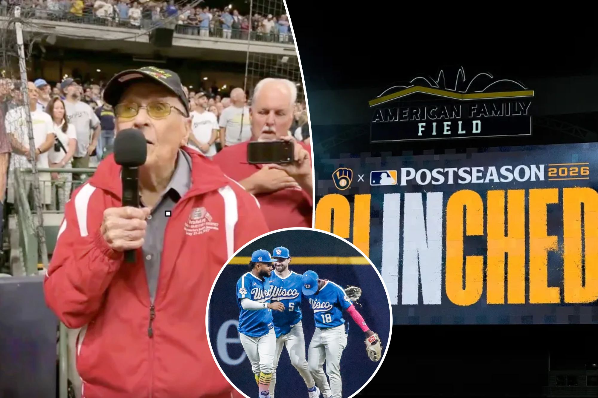 102-year-old World War II veteran goes viral for singing at Brewers game on 9/11