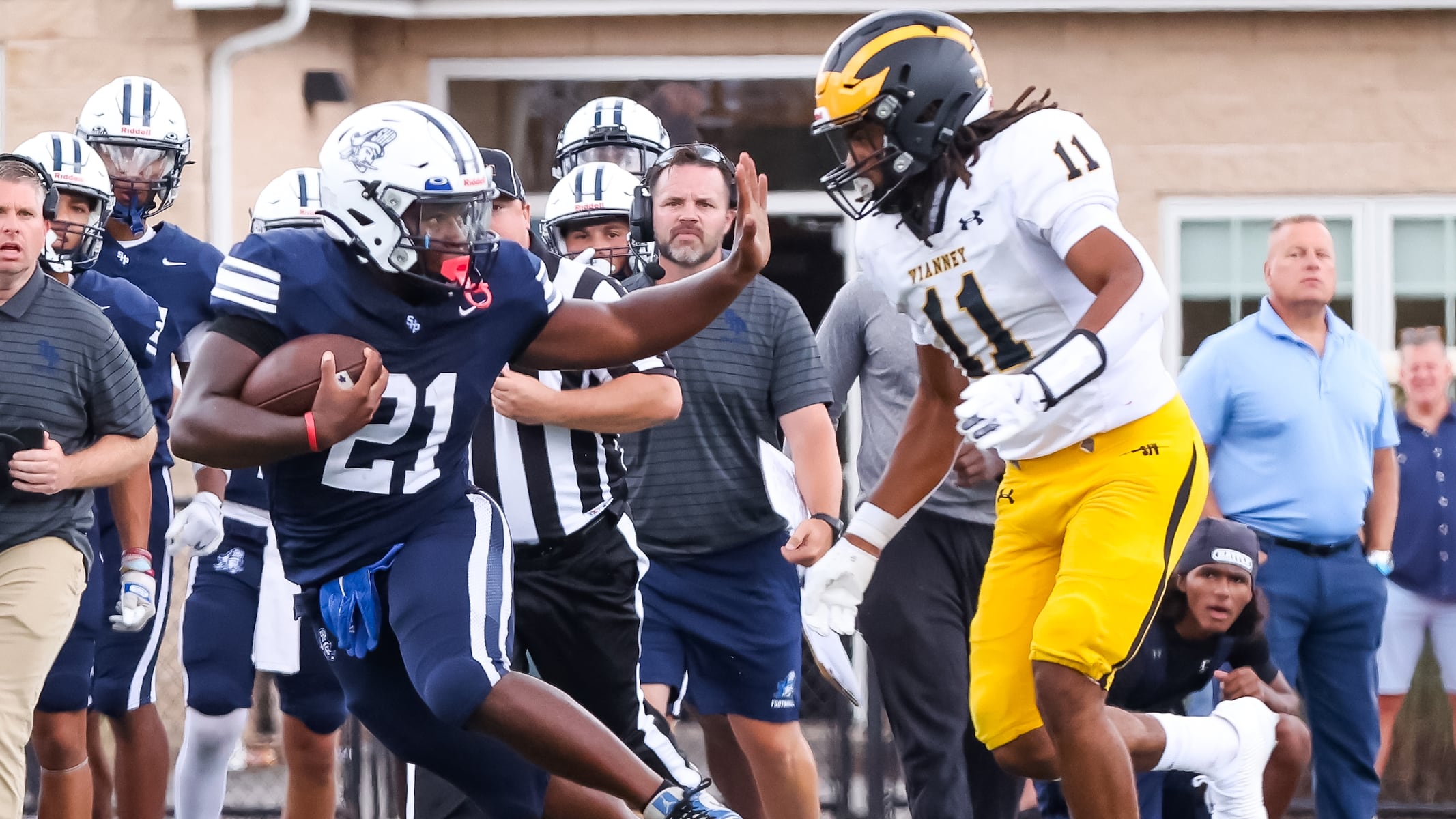Seton Hall Prep football rallies past interstate foe for first win of season