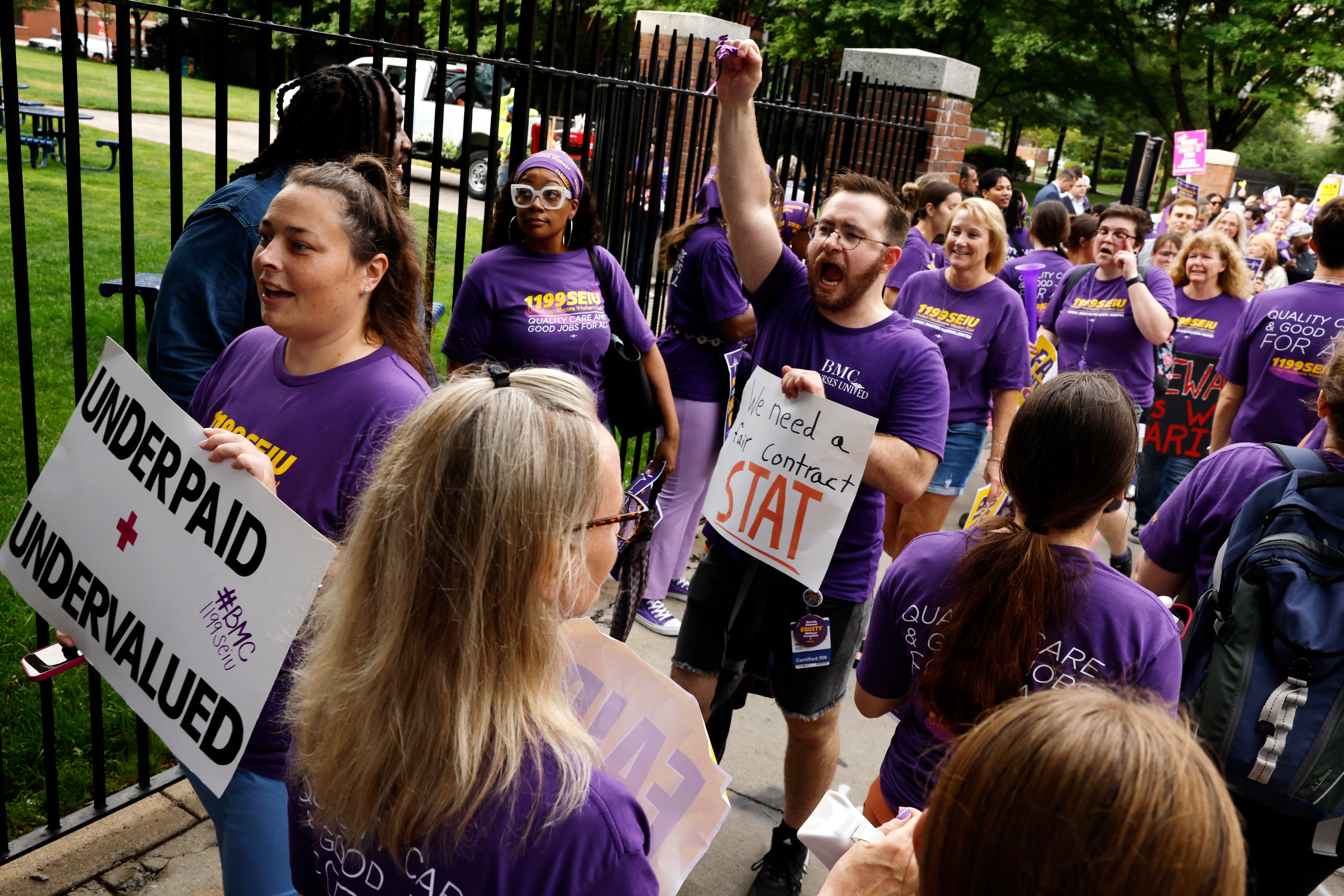 BMC nurses vote to authorize three-day strike over wages, staffing