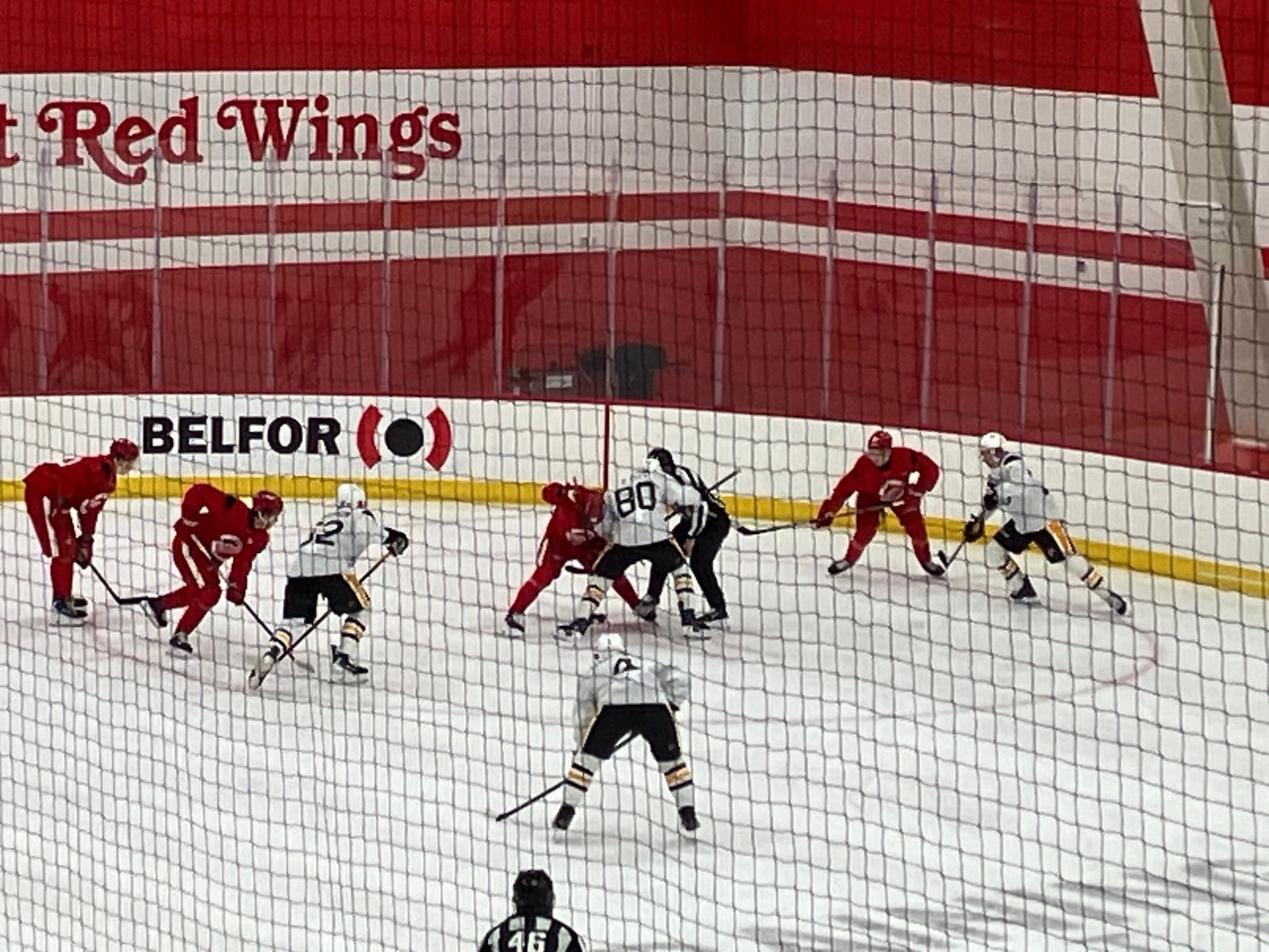 Red Wings pleased with prospects’ grit in loss to Penguins
