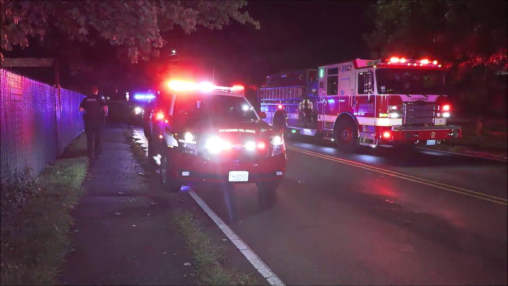 Police, EMS respond to crash in Hyannis near Melody Tent