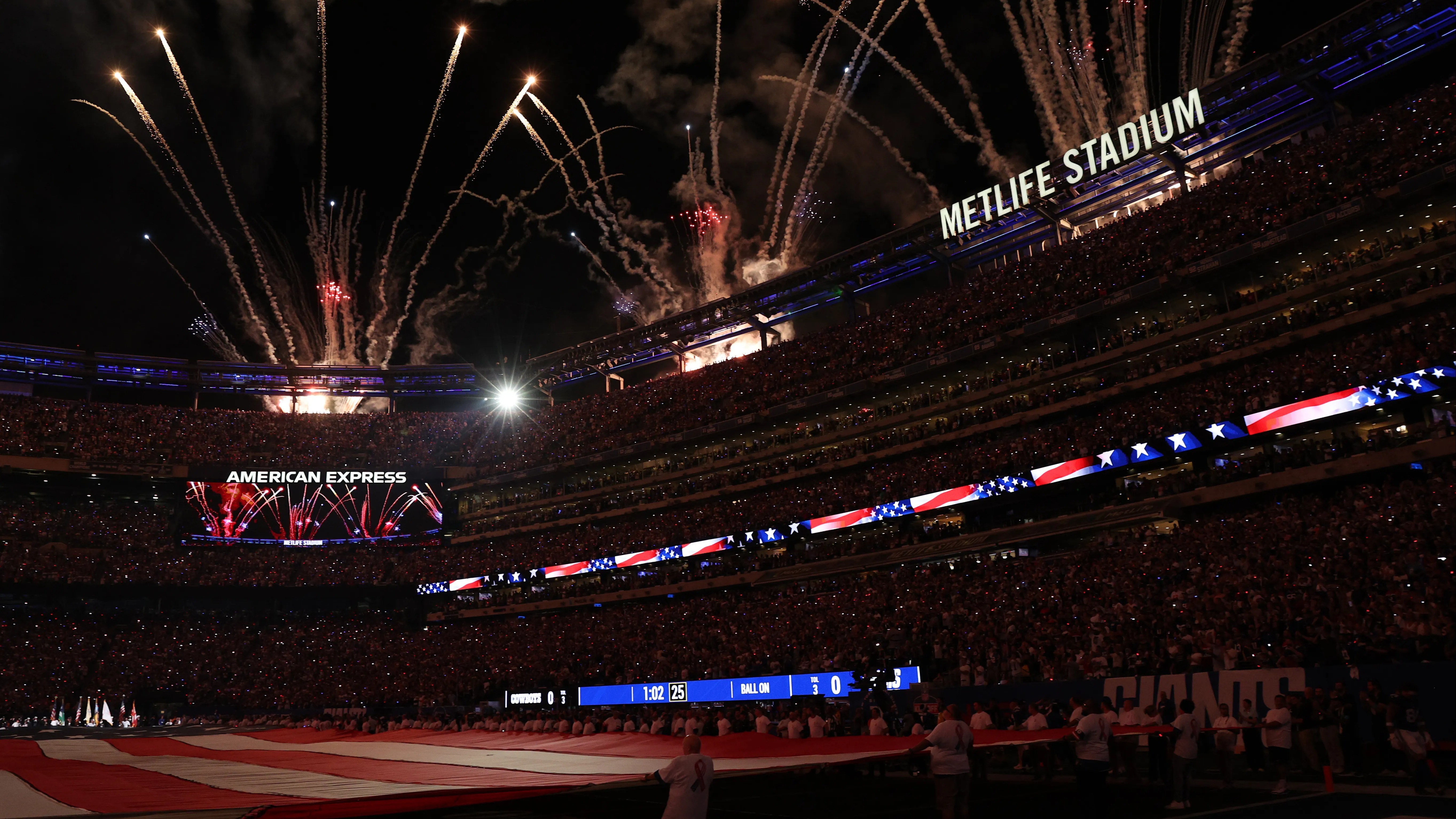 NFL fans given ‘chills’ by epic national anthem to mark 9/11 anniversary before New York Giants vs Dallas Cowboys