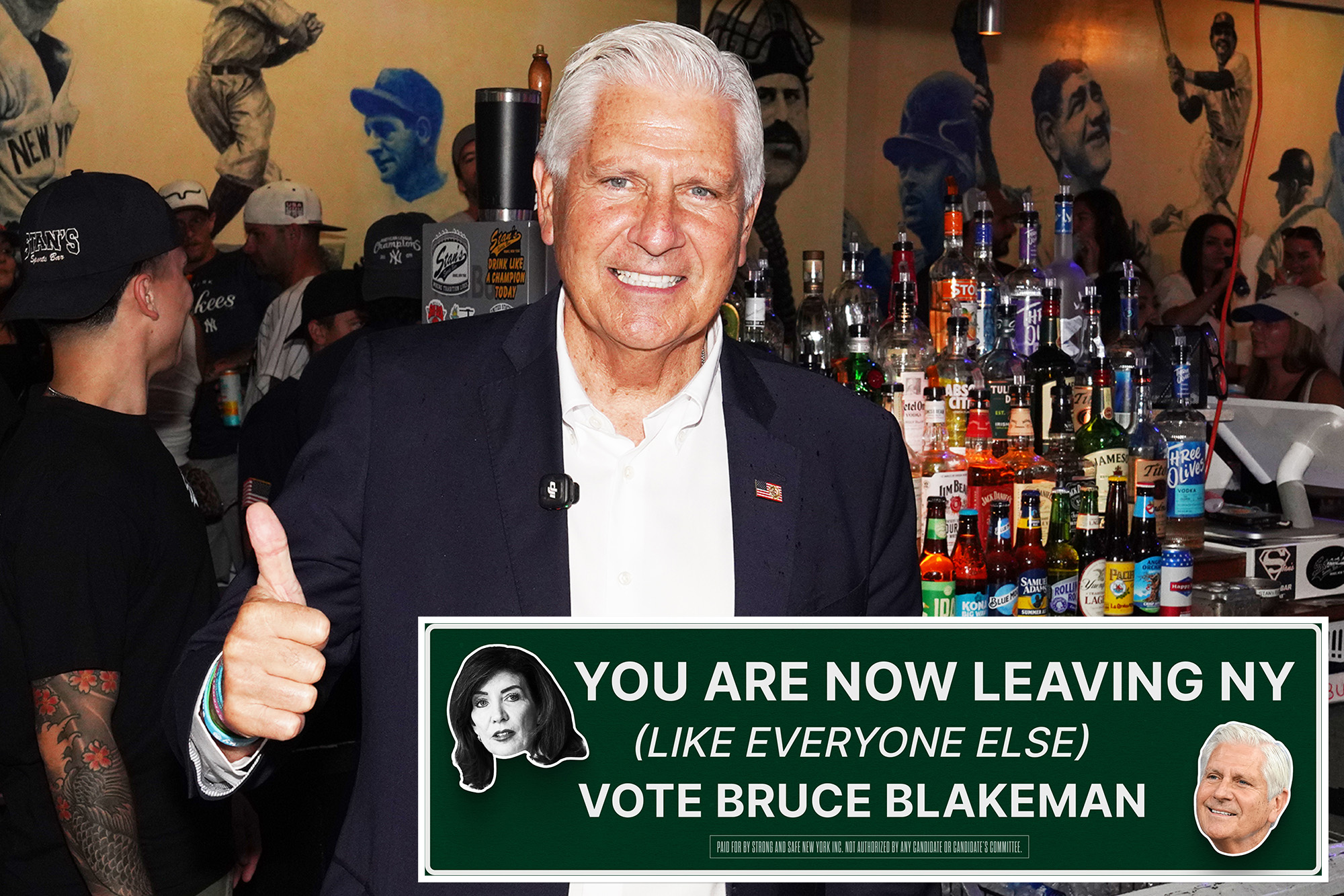 Knicks owner James Dolan’s PAC launches snarky billboards taunting Hochul, backing Blakeman