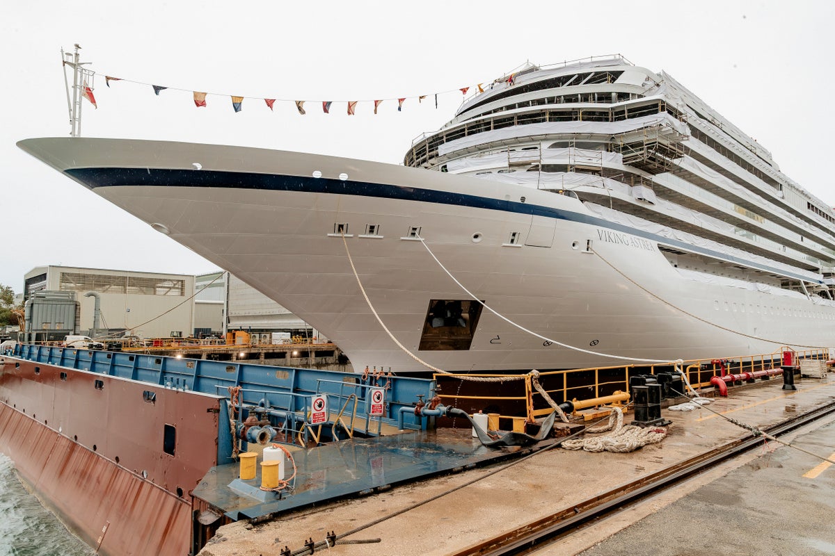 Viking floats out second hydrogen-powered cruise ship