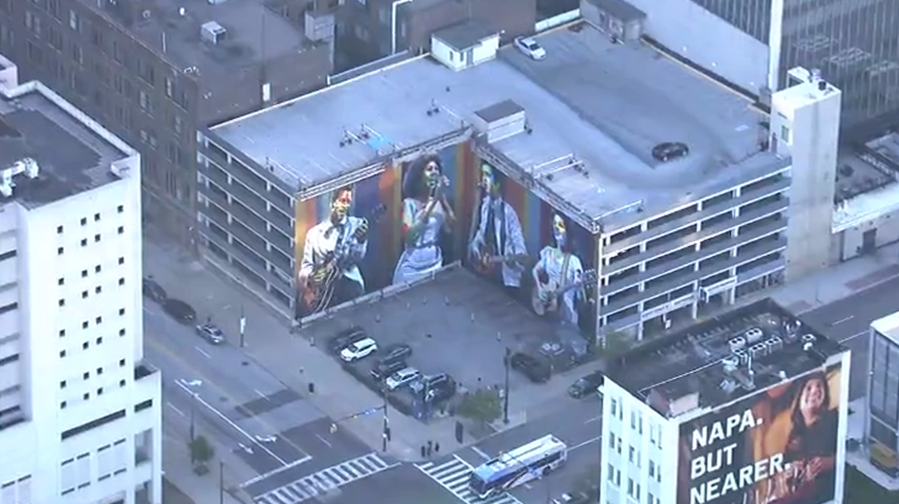 SEE IT: Massive mural in downtown Cleveland