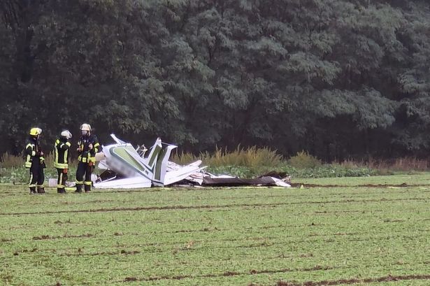 Plane crashes into field in Rhineland as cops confirm everyone on board is dead