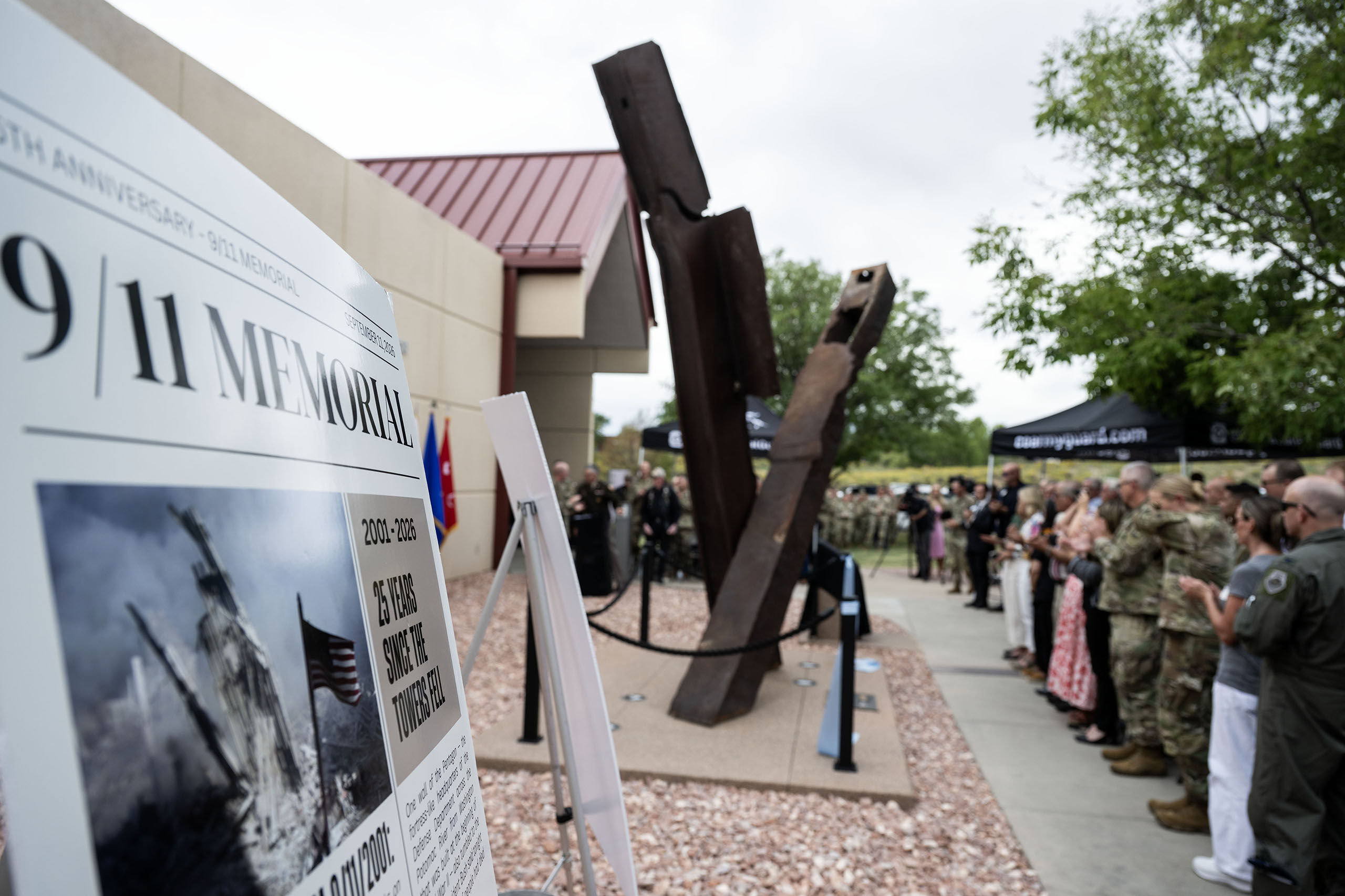 Colorado National Guard dedicates 9/11 memorial built from World Trade Center steel