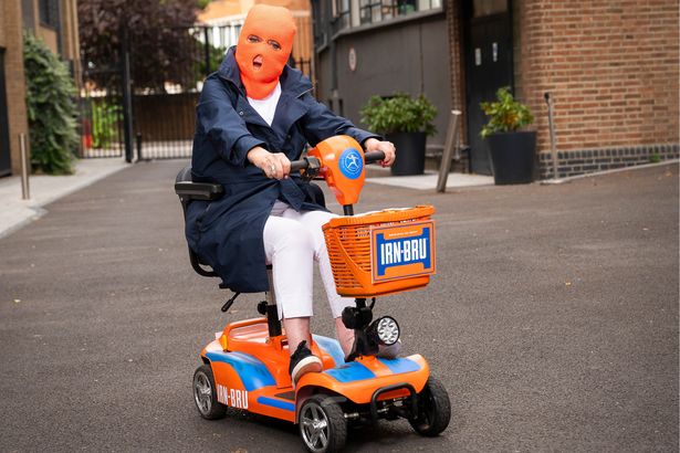 Corrie's Amanda Barrie leads balaclava grannies for IRN-BRU prize hunt