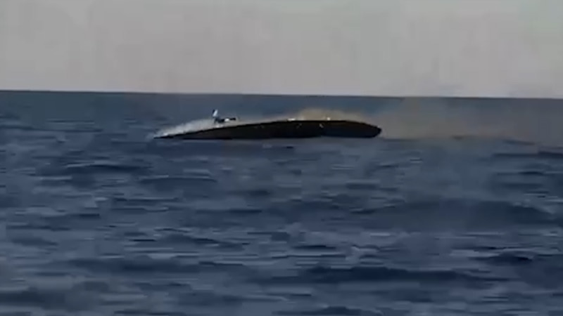 Ukraine Says It Destroyed Russian Vessel In First-Ever Naval Drone Battle