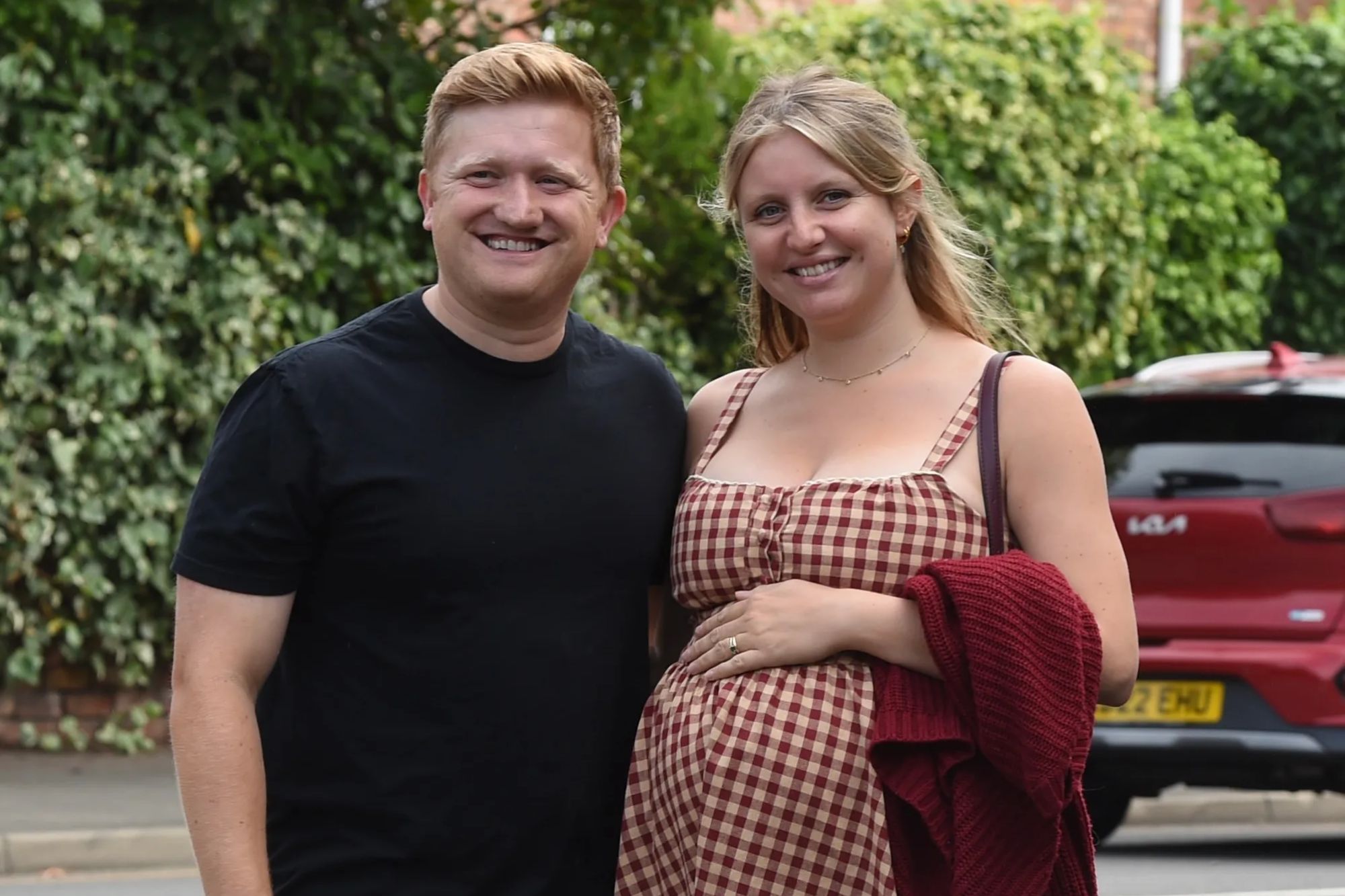 Coronation Street star Sam Aston’s wife Briony shows off baby bump as she counts down to the birth of FOURTH child