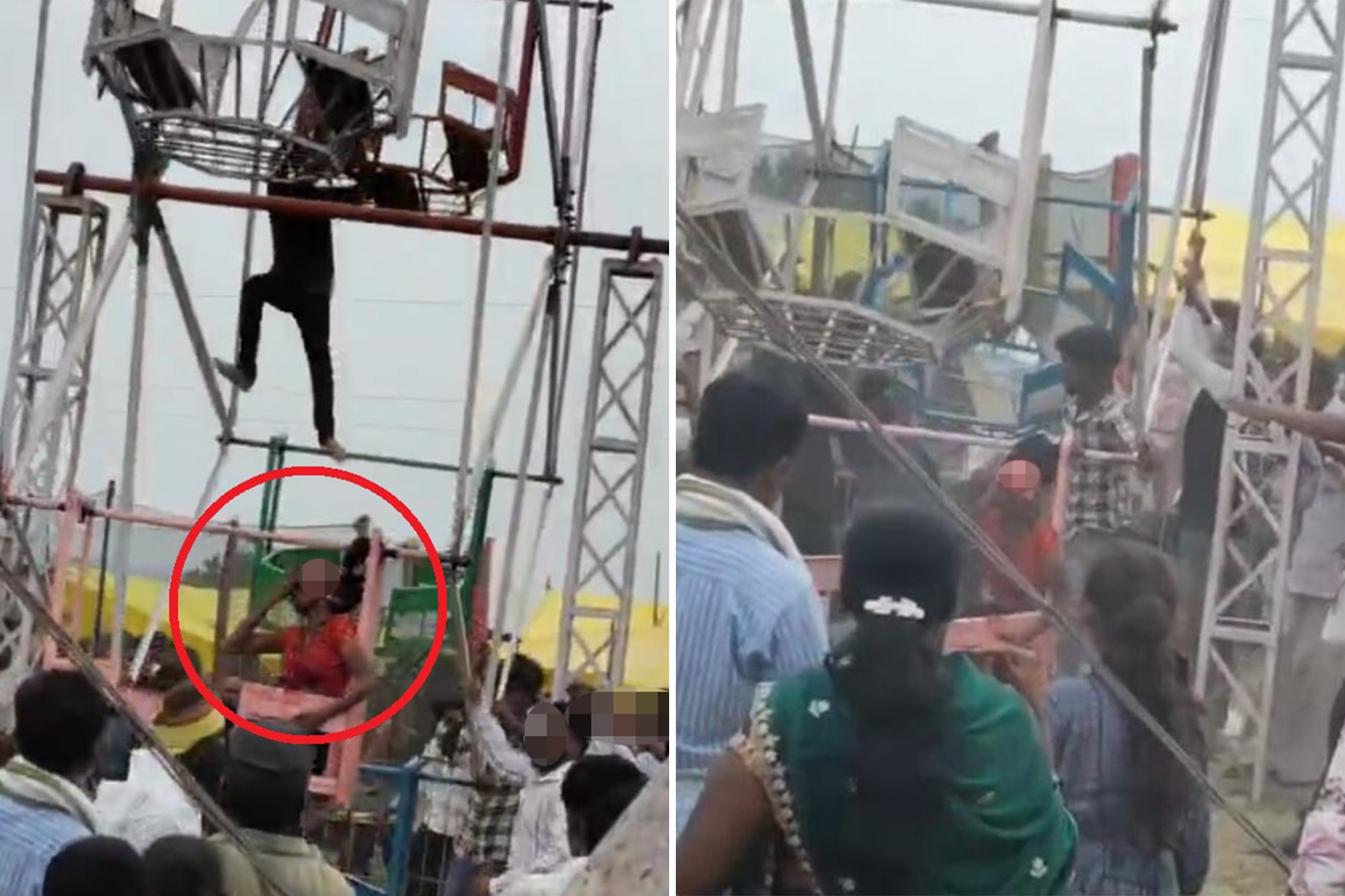 Woman has scalp ripped off when hair gets sucked into Ferris wheel