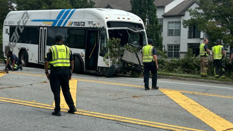 Police: MARTA driver fell asleep before bus crashed in Dunwoody