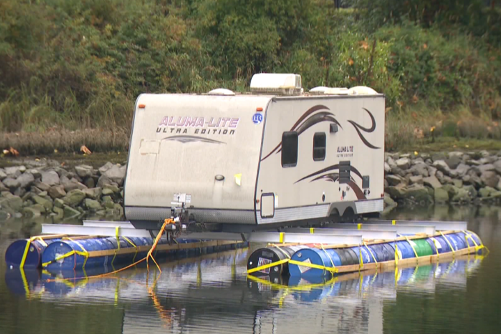 Unique houseboat raising eyebrows and questions in Surrey