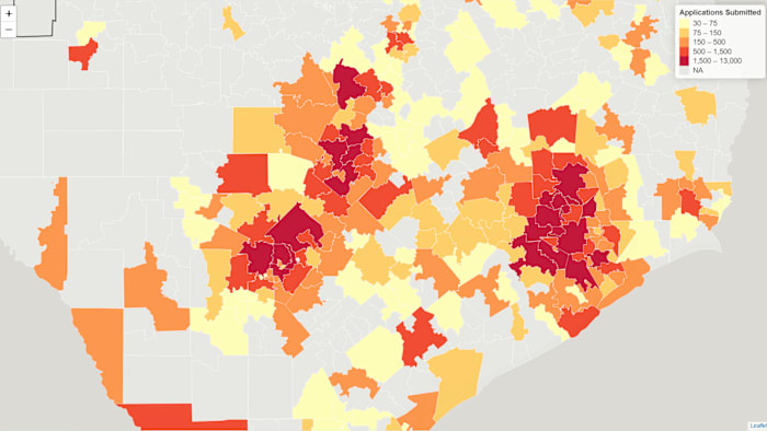 MAP: See Texas school voucher applications and awards by school district