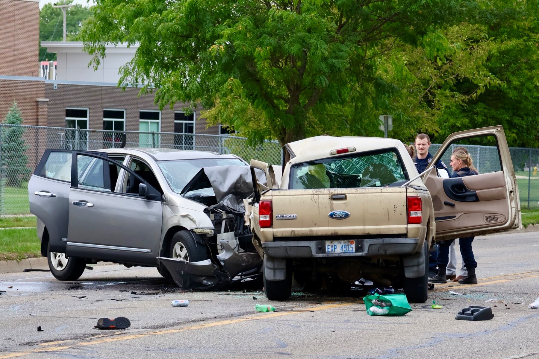 1 dead, 2 injured in crash on Portage Street in Kalamazoo