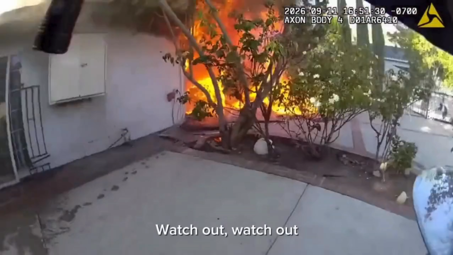 Bodycam video shows Glendale police rushing into burning nursing home to rescue patients
