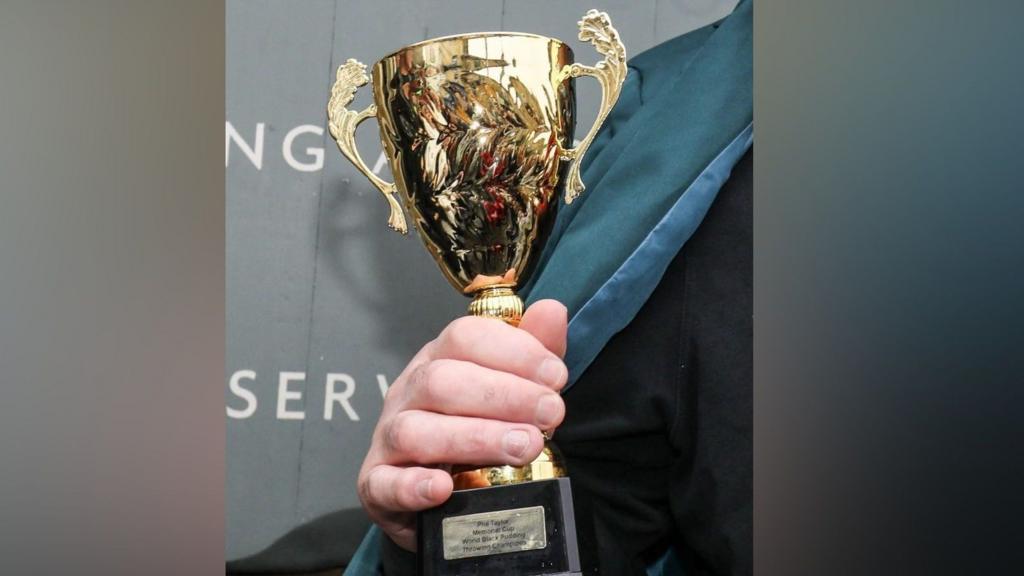 Trophy disappears during black pudding contest