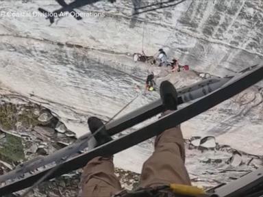 WATCH: California climber rescued from 700-foot cliff