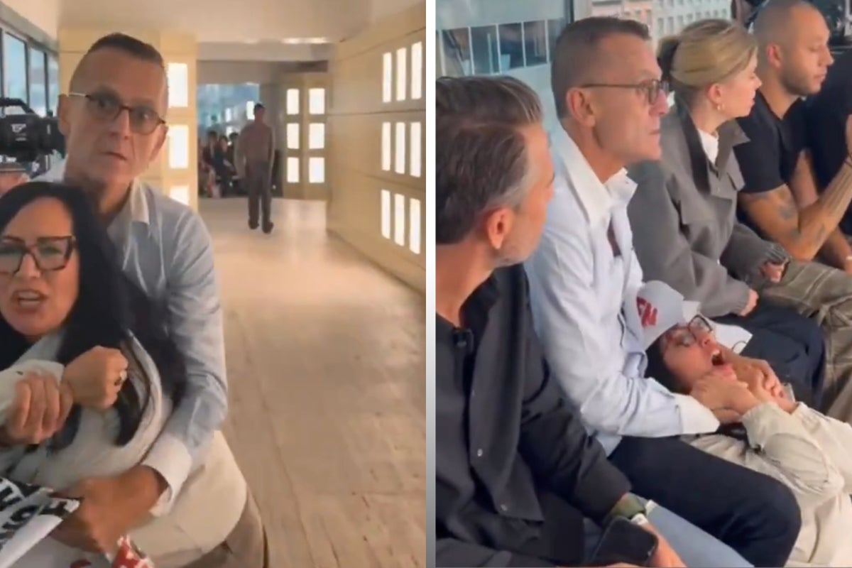 Fashion CEO apologizes for restraining protester at NYFW show