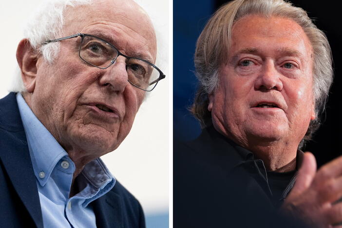 Bernie Sanders and Steve Bannon to share a stage to promote curbs on AI