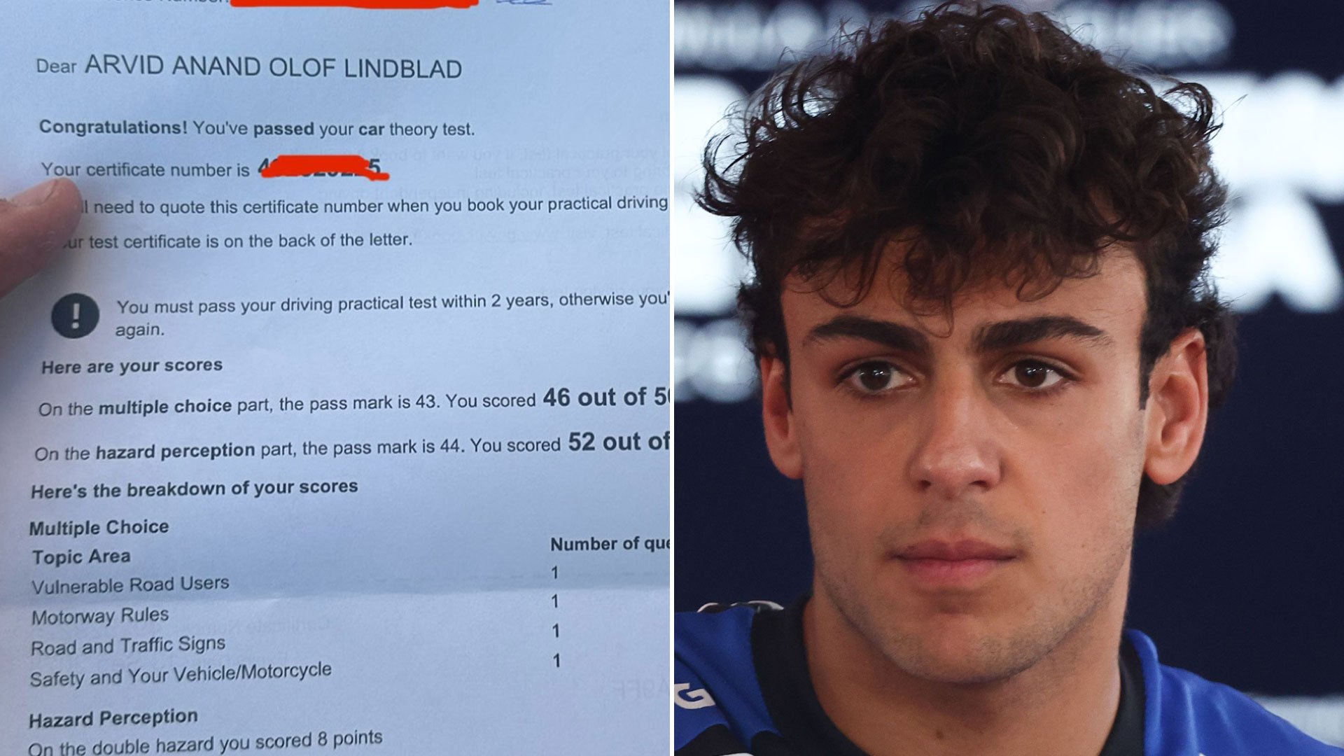 F1 star, 19, finally passes theory test after crashing at Spanish GP’s controversial Madring circuit