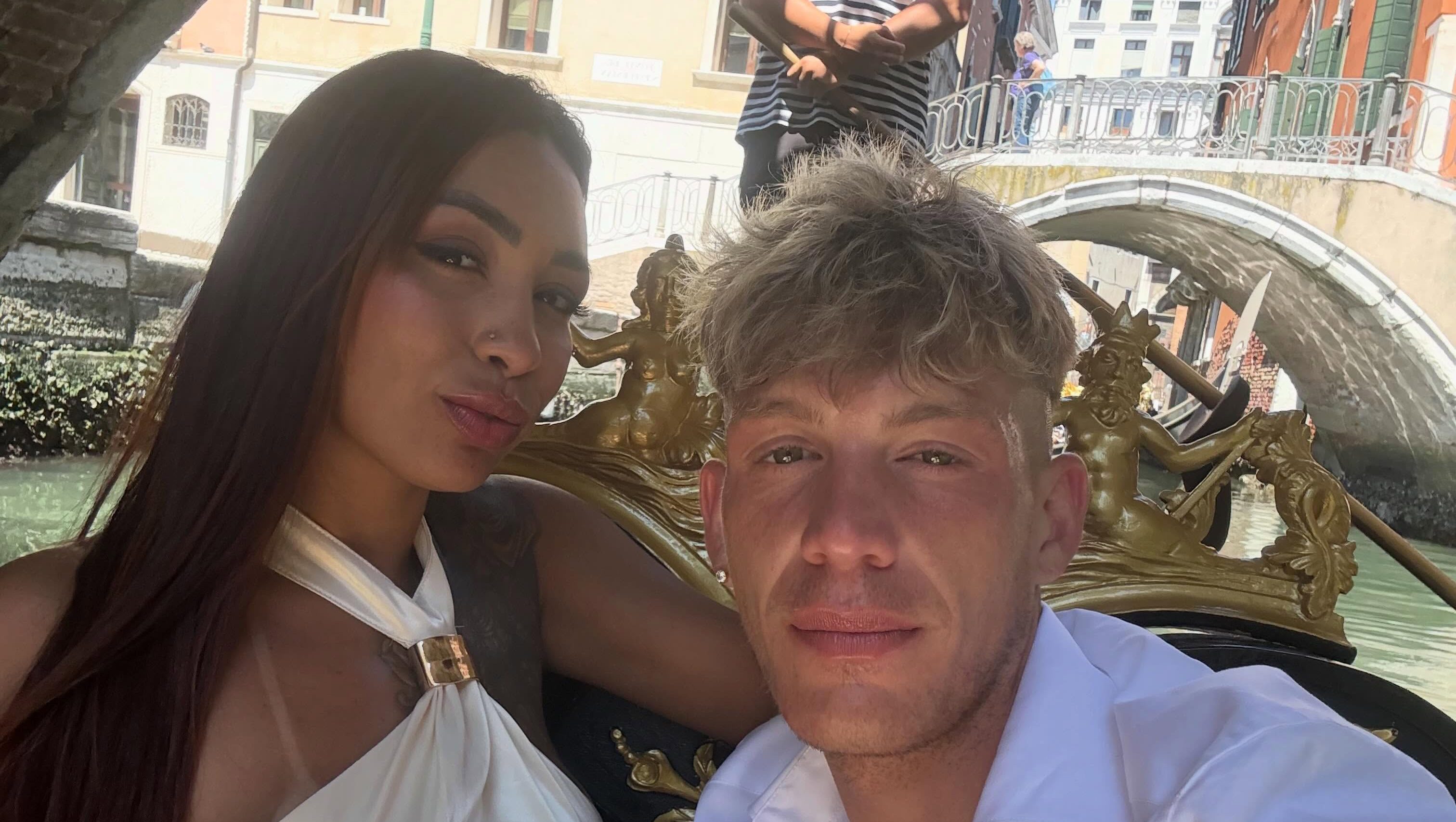 Newlywed bride, 26, missing and groom, 25, in coma after their boat smashes into huge water taxi in Venice