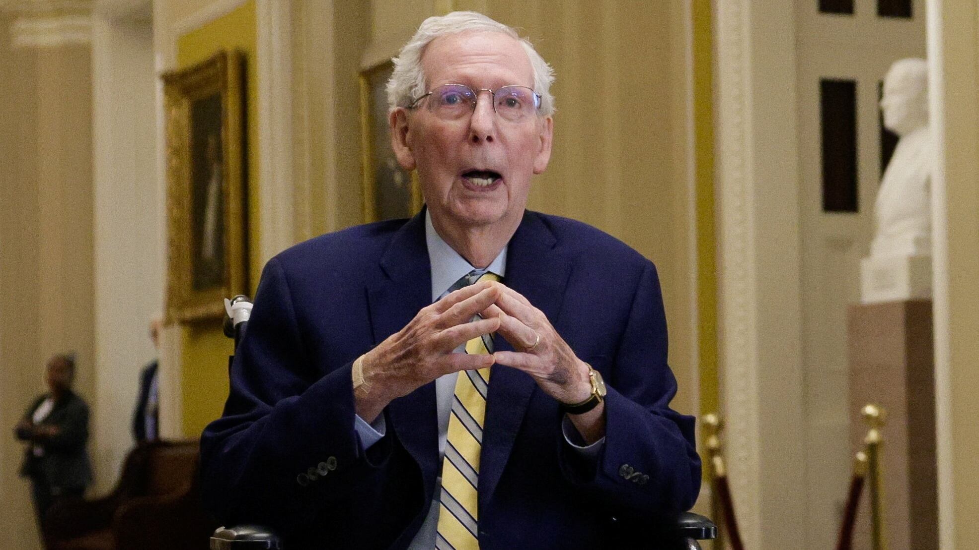 McConnell Returns to Capitol After 92 Days as Questions About His Health Persist